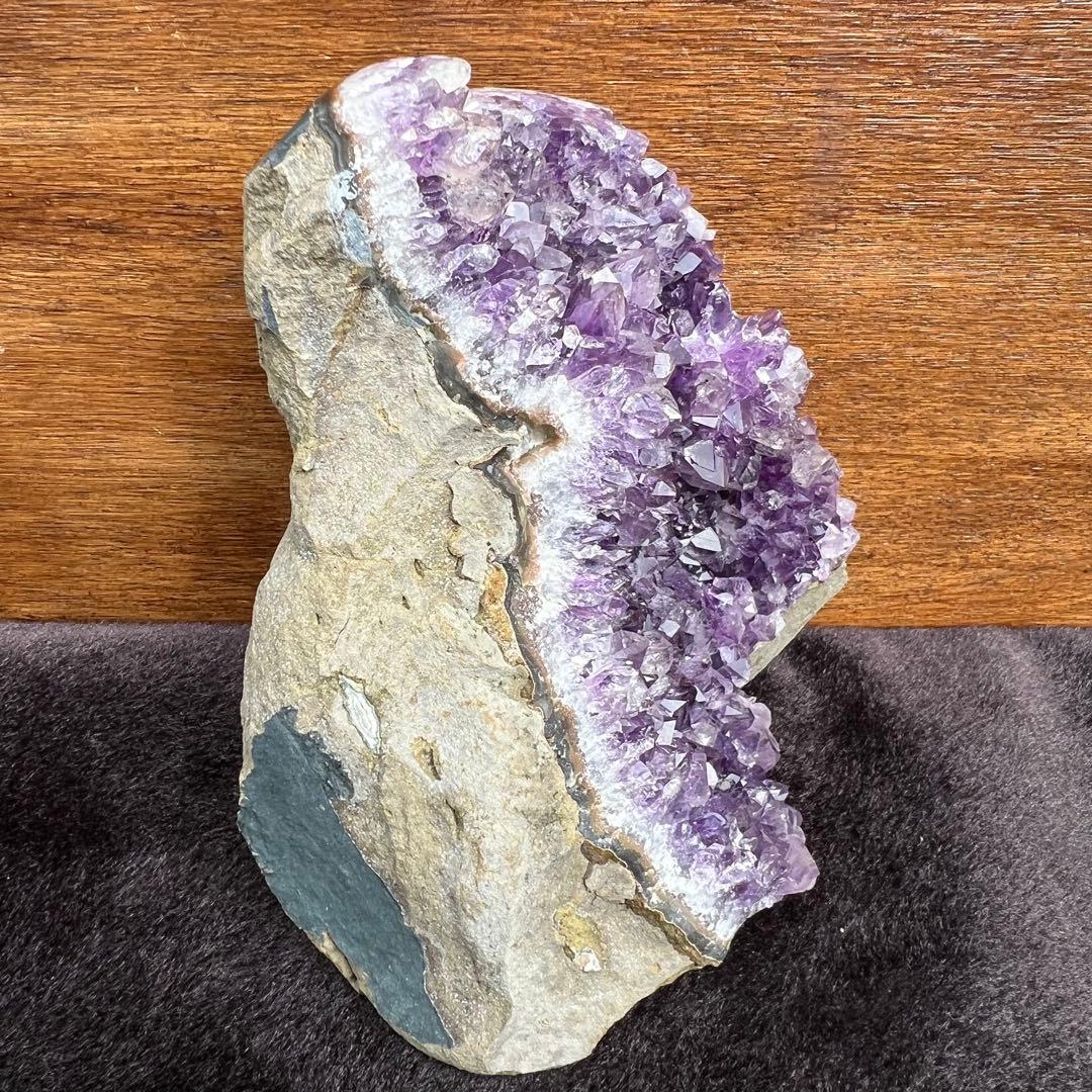 ✳️☆極上別格品☆神々しい美濃紫☆ウルグアイ産 アメジストクラスター 天然石 原石