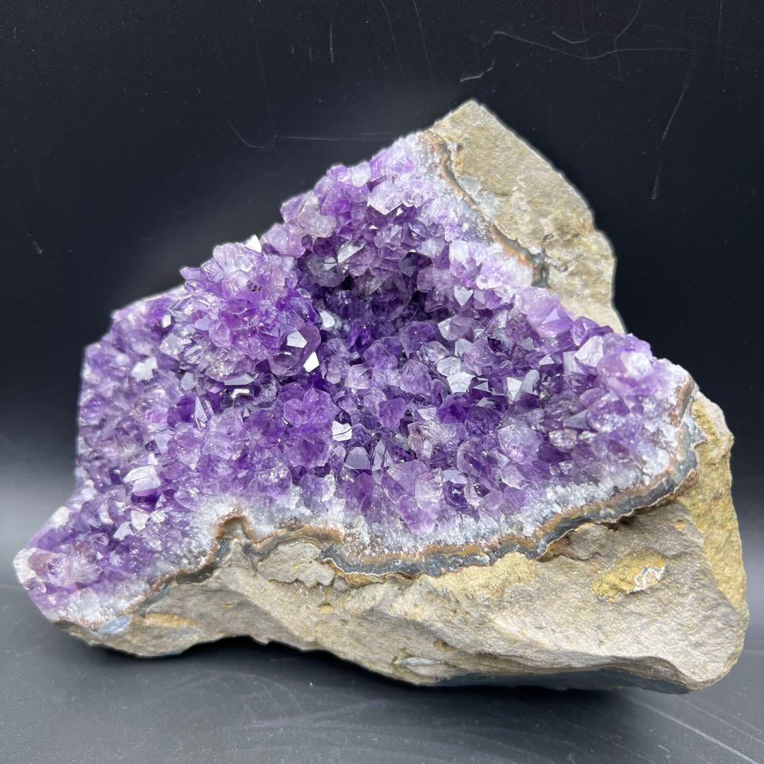 ✳️☆極上別格品☆神々しい美濃紫☆ウルグアイ産 アメジストクラスター 天然石 原石