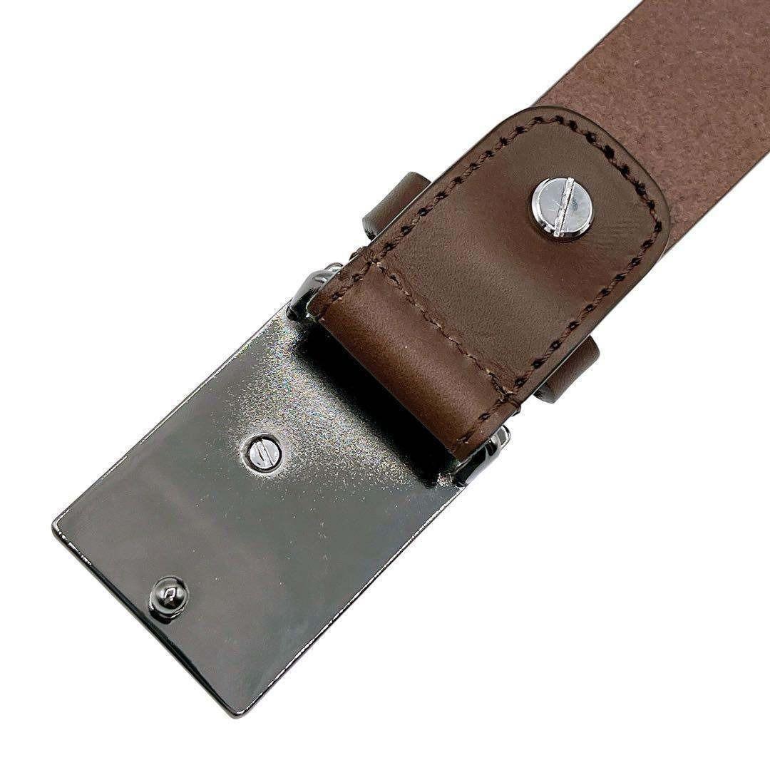 美品 ヴィヴィアンウエストウッド ベルト レザー 茶 ブラウン 銀 ユニセックス