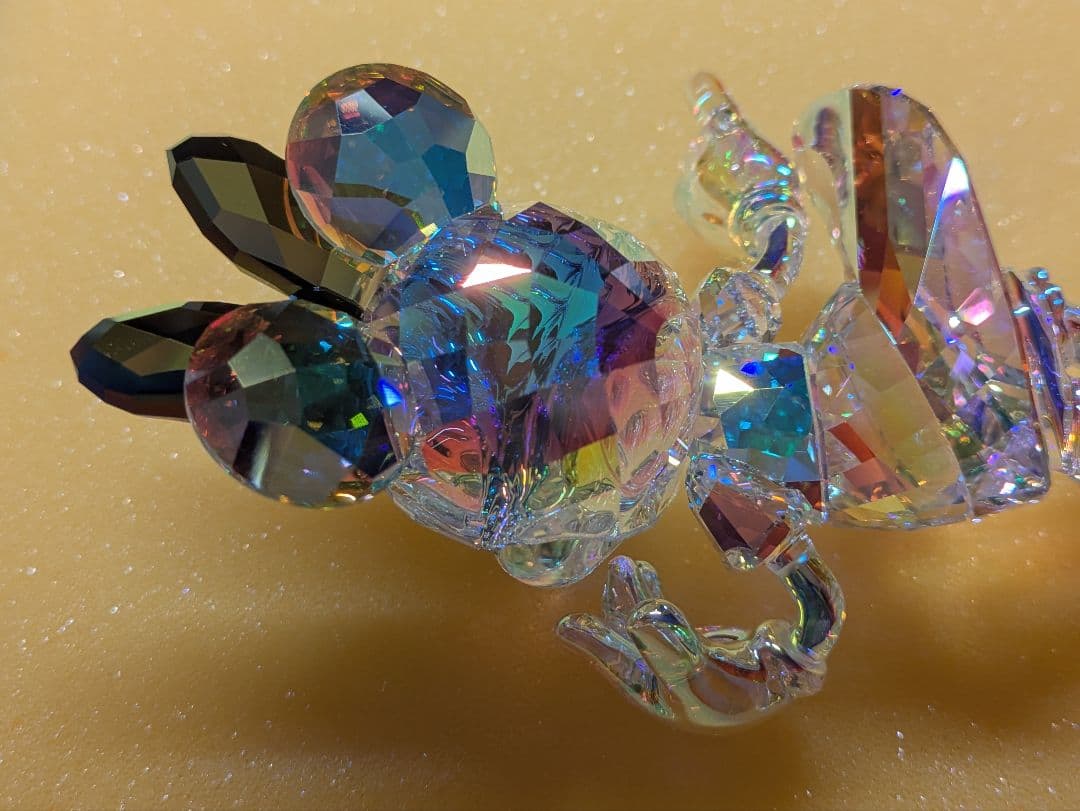 スワロフスキー Disney100周年 ミニー クリスタルオブジェ