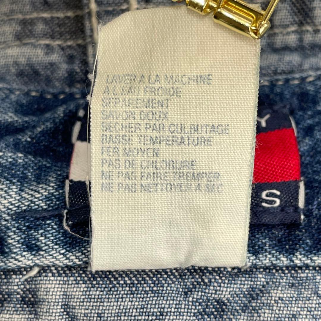 トミーヒルフィガー　オーバーオール　L 大きいサイズ　希少　90s ロゴ　デニム