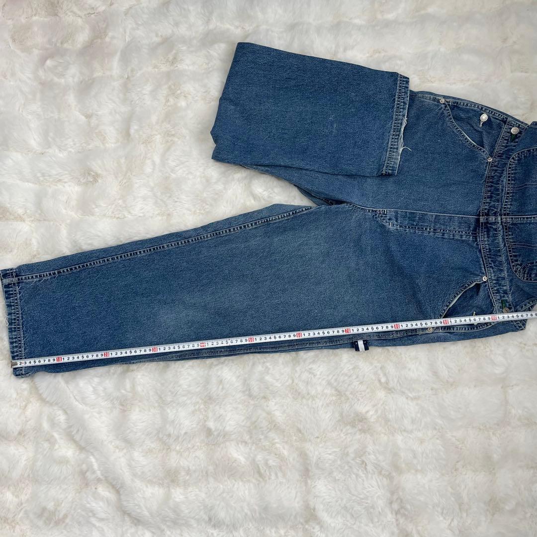 トミーヒルフィガー　オーバーオール　L 大きいサイズ　希少　90s ロゴ　デニム