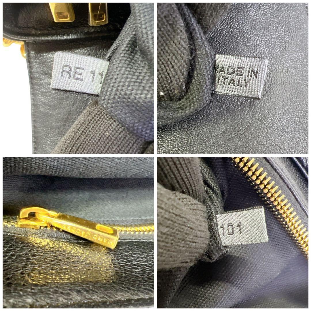 美品 MARC JACOBS ブラックキルティングショルダーバッグ