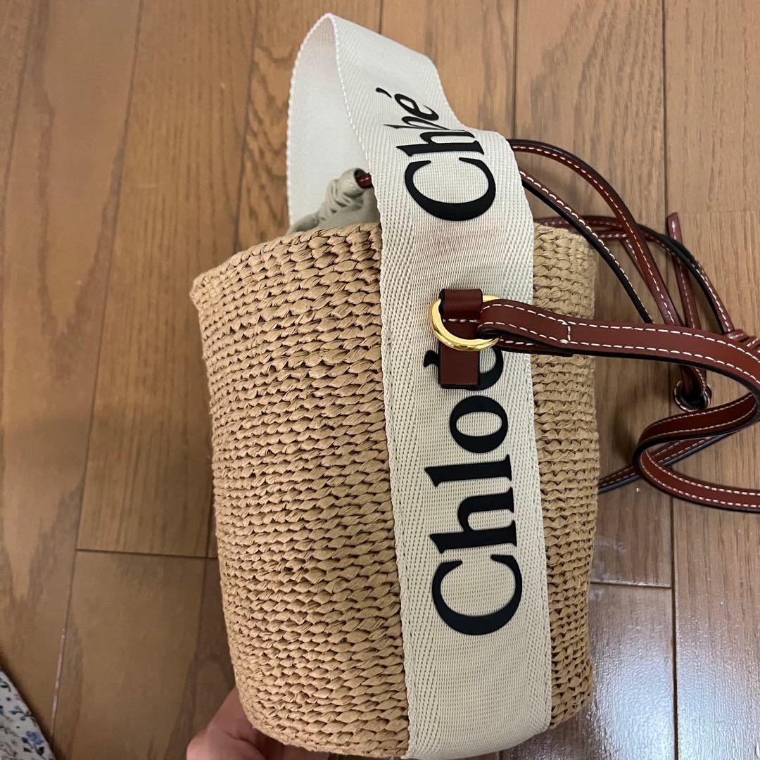 クロエ Chloe WOODYスモールバスケット かごバッグ