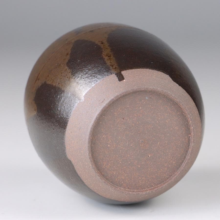 Y3338-1 茶道具 平安 笹田有祥造 模 初花肩衝茶入 共箱・仕覆　　よ