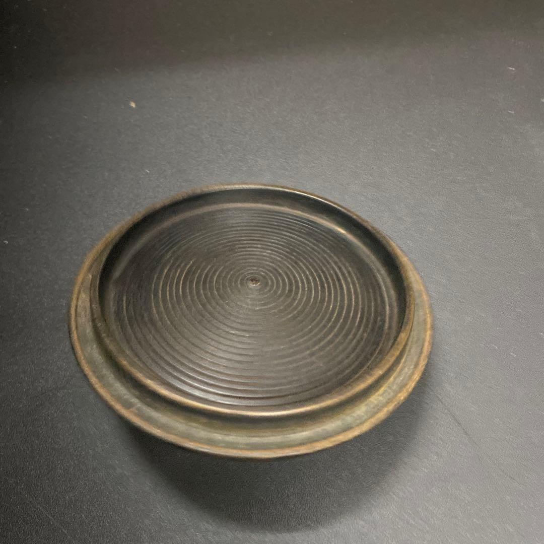 風炉釜 茶道具 茶釜 前瓦 茶道 鉄釜 鉄製 工芸品 昭和レトロ