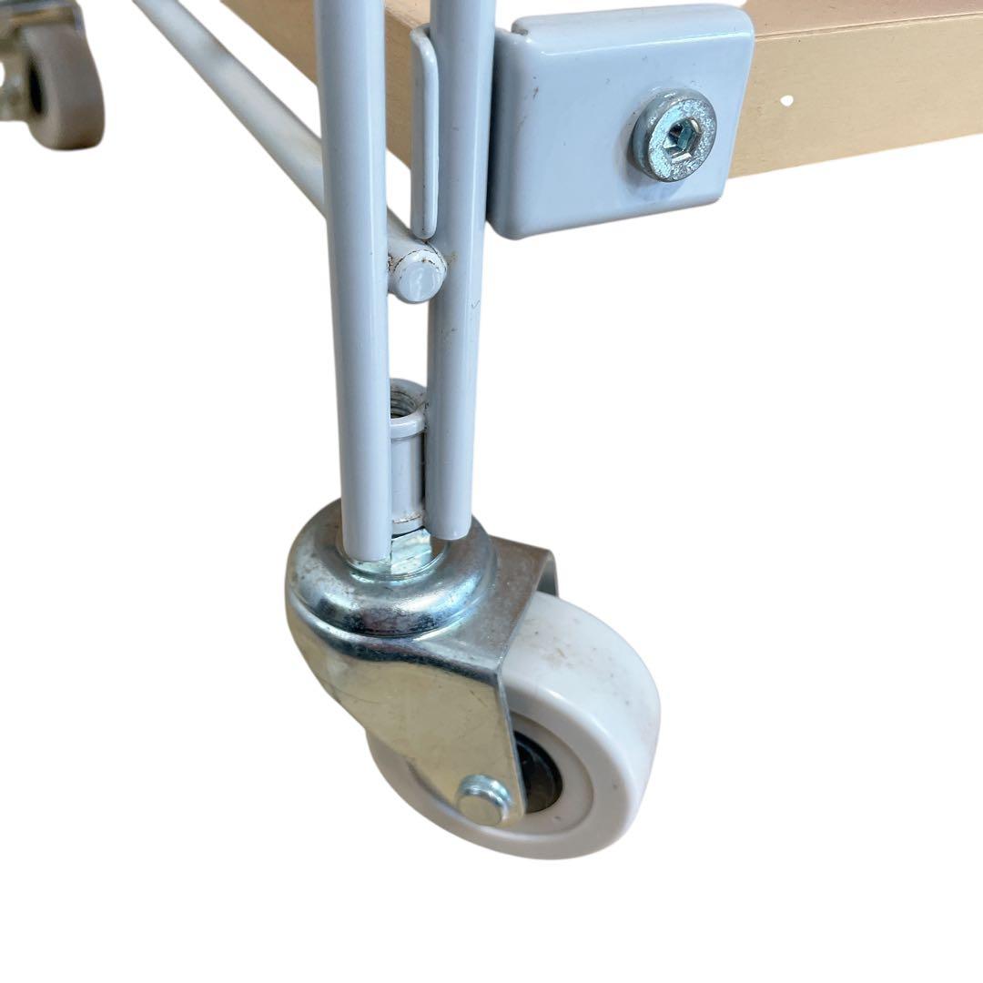 無印良品　スチールユニットシェルフ　4段帆布バスケット　木製天板　MUJI