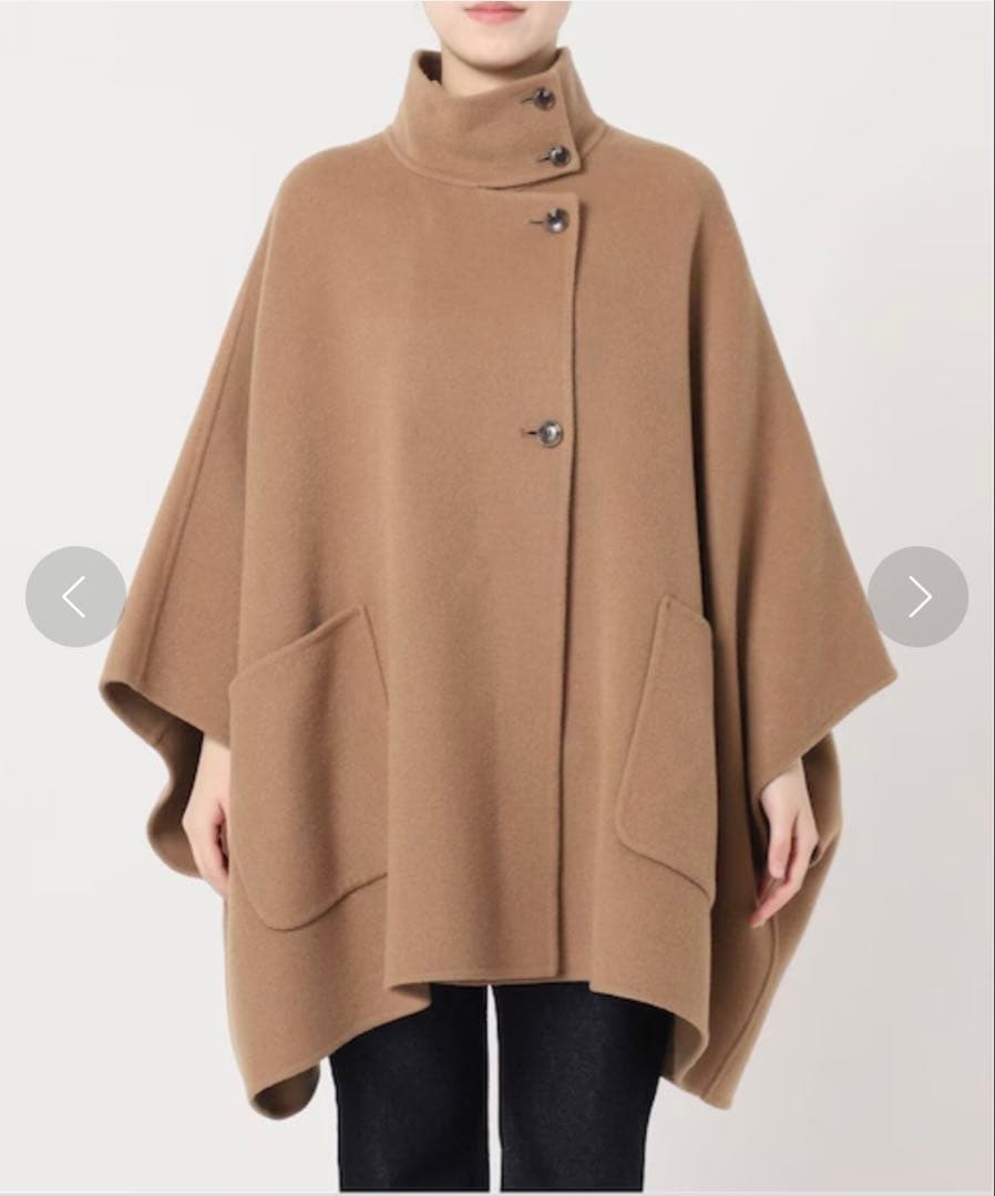 美品⭐︎スローブイエナ スタンドカラーダブルフェイスポンチョ35,200円