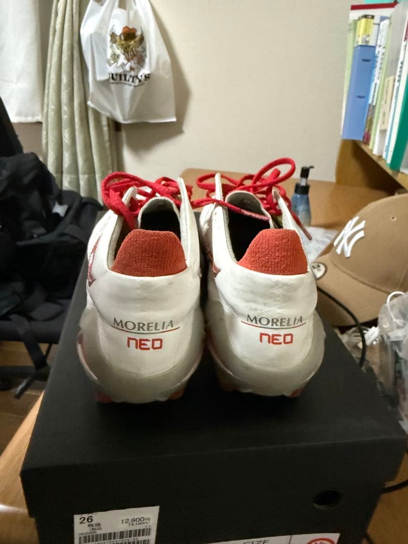 ミズノ モレリアネオ4　26.5cm ホワイト/レッド