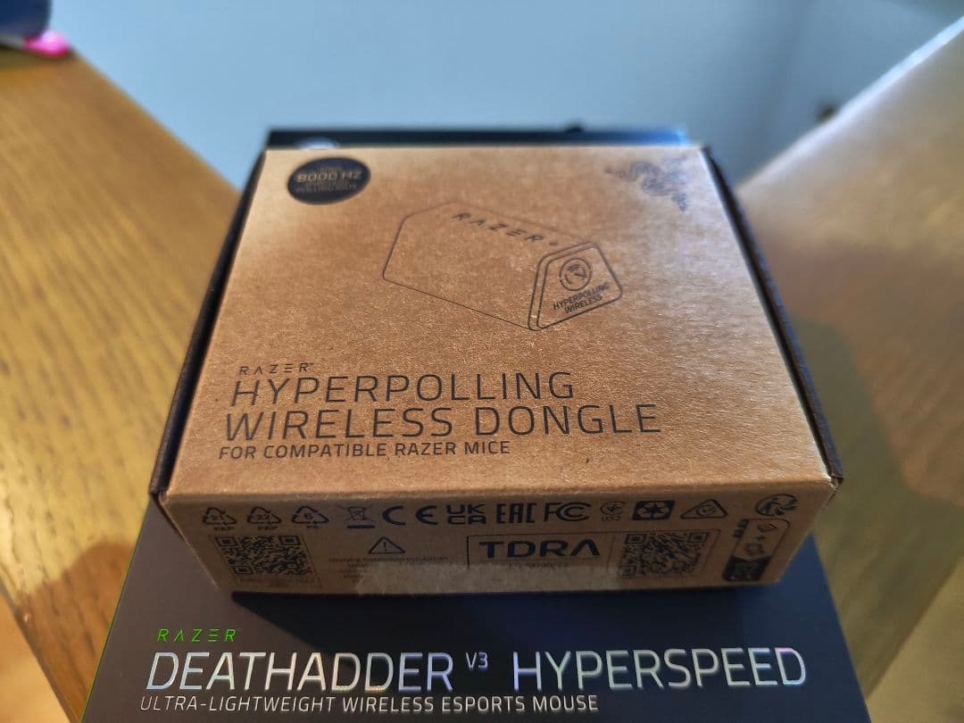 Razer DeathAdder V3 Hyperspeed + 8Kドングル