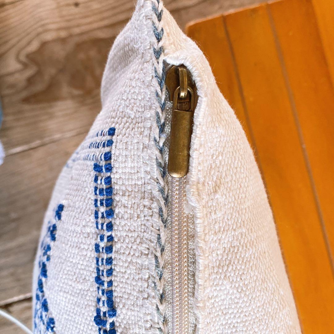 モロッコ製 カクタスシルク サブラ クッションカバー 約45×48cm