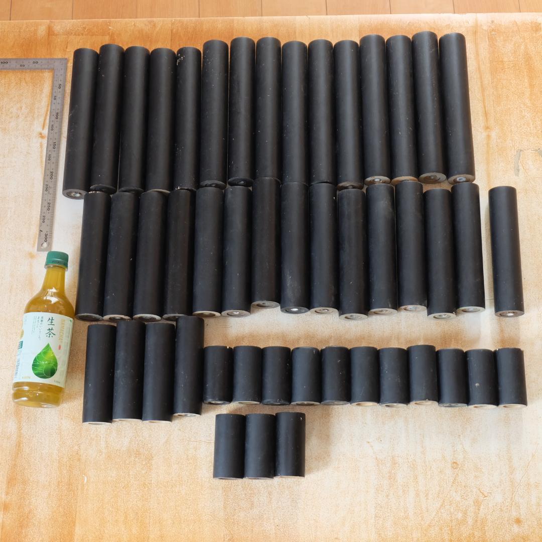 柱 48本セット M8ボルト用 黒 ブラック 木製 天然木 組み立て 棚 ラック