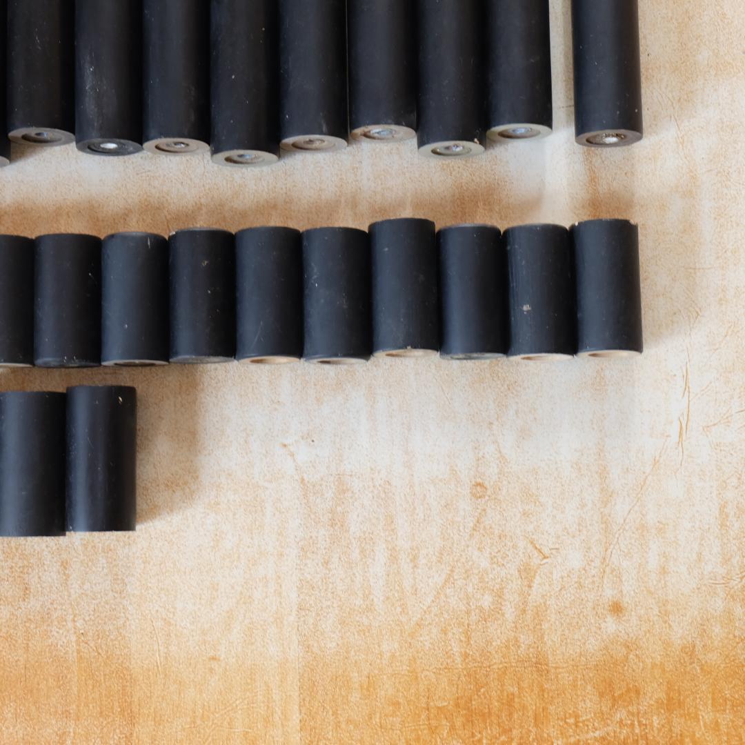 柱 48本セット M8ボルト用 黒 ブラック 木製 天然木 組み立て 棚 ラック