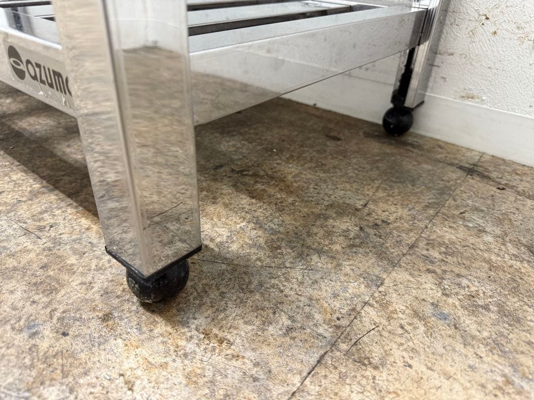 アズマ　ステンレス　作業台　２段スノコ　厨房　W１２００ｘD４５０ｘH８００ｍｍ