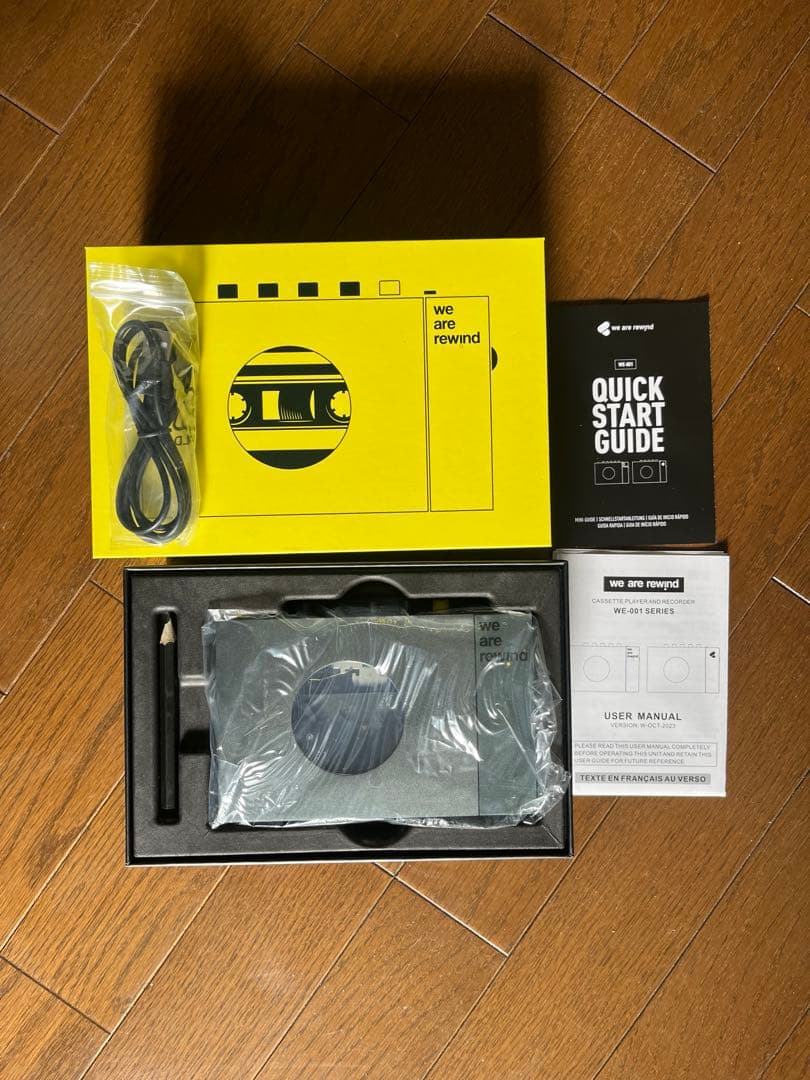 ほぼ未使用　we are rewind カセットプレーヤー