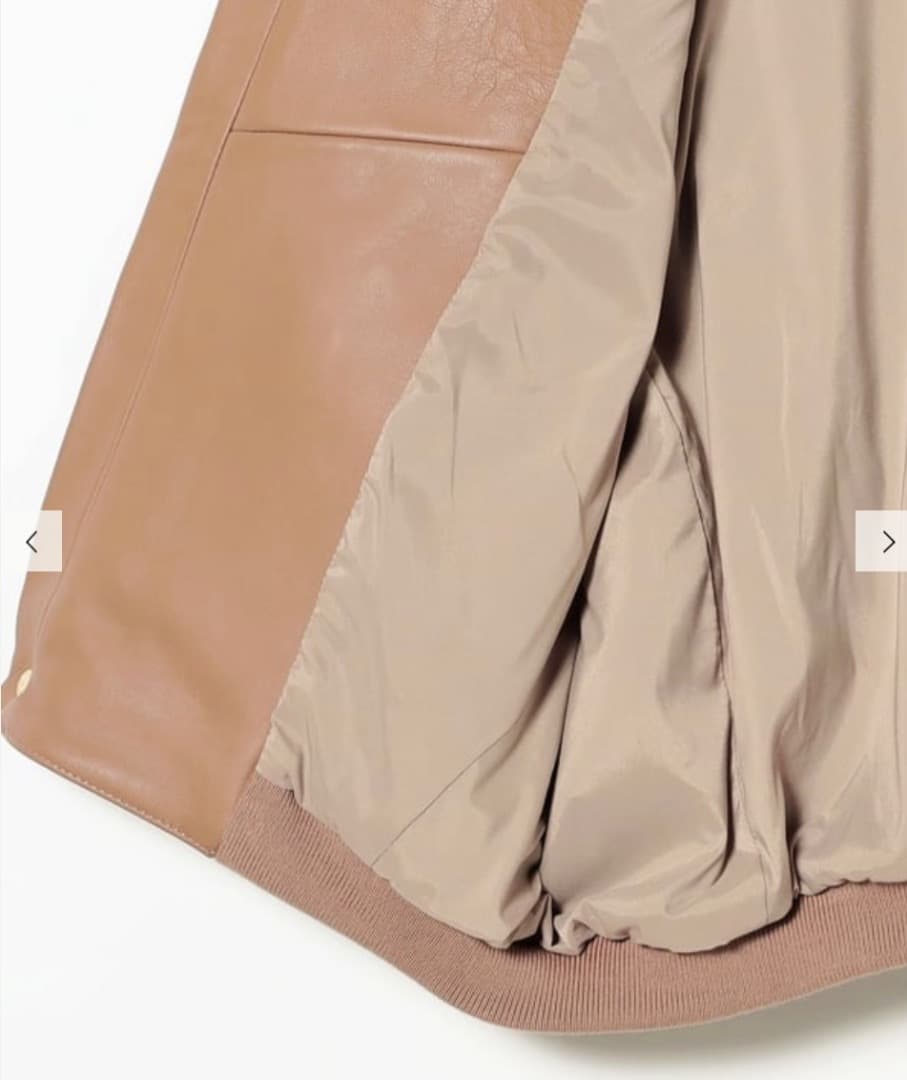 EMMETI レザージャケット　キャメル色