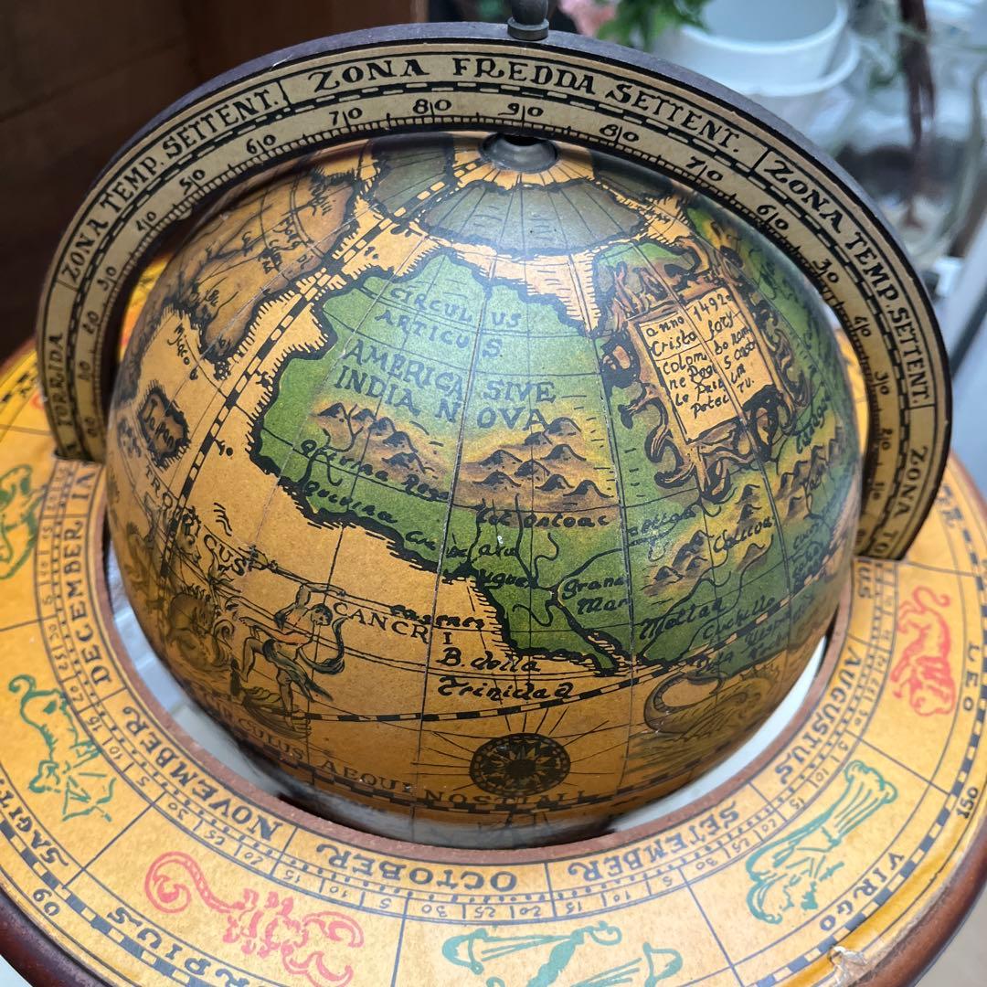 ITALY イタリアヴィンテージ 黄道十二宮の地球儀