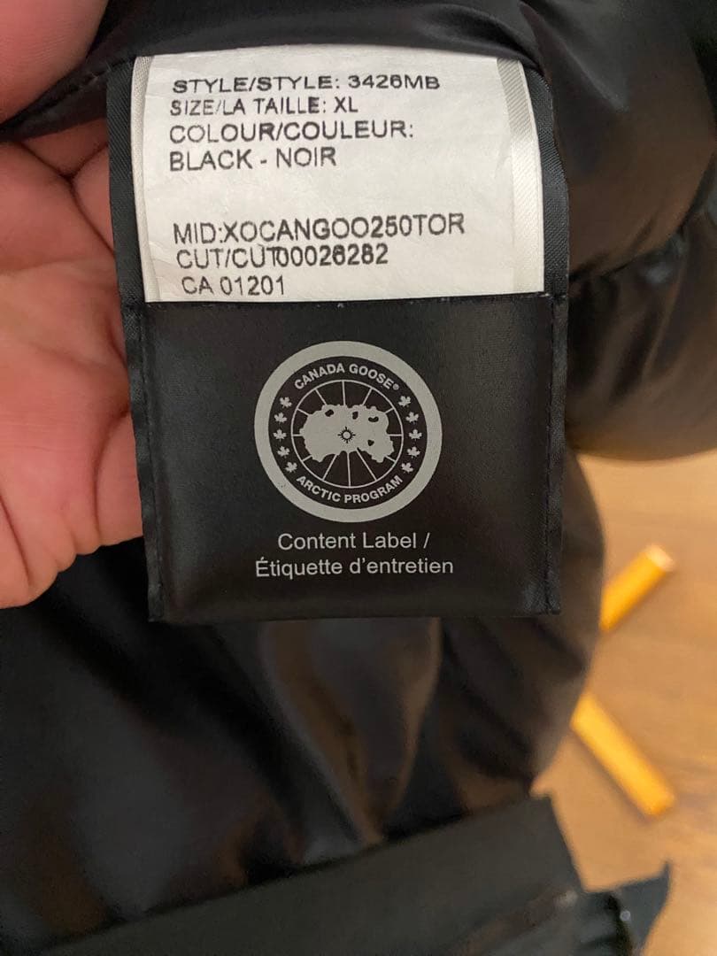 【XL】カナダグース シャトー ブラックレーベル　  