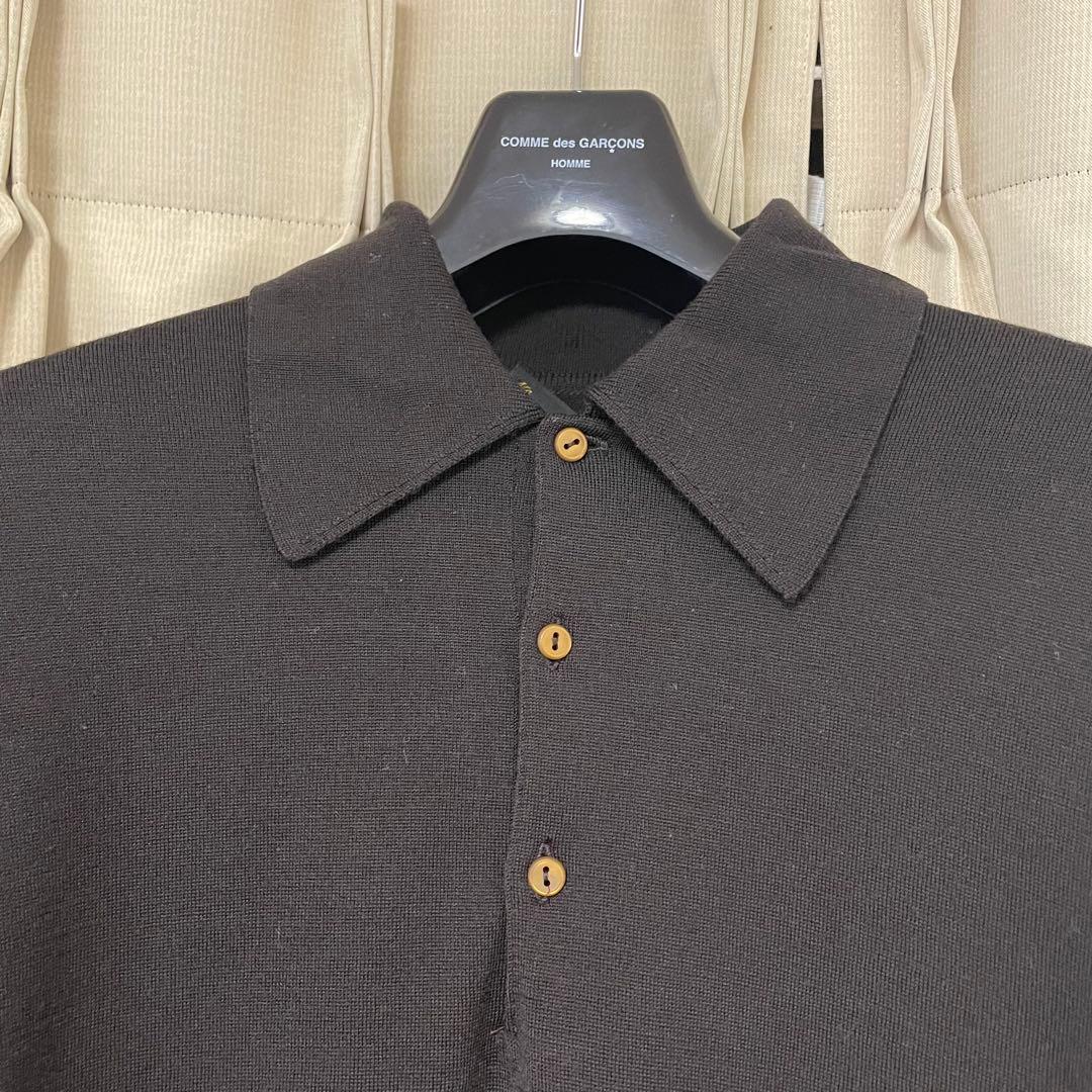 KAPTAIN SUNSHINE×JOHN SMEDLEY ウールニットポロ