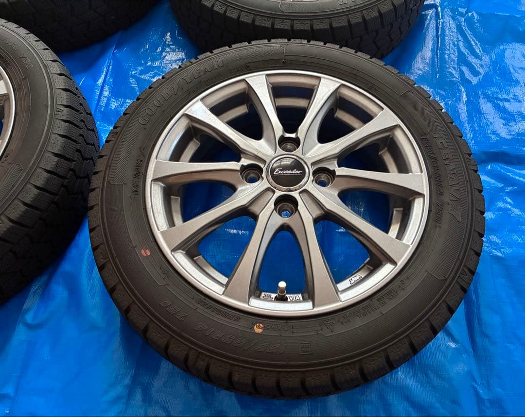 【スタッドレスホイールセット】155/65R14