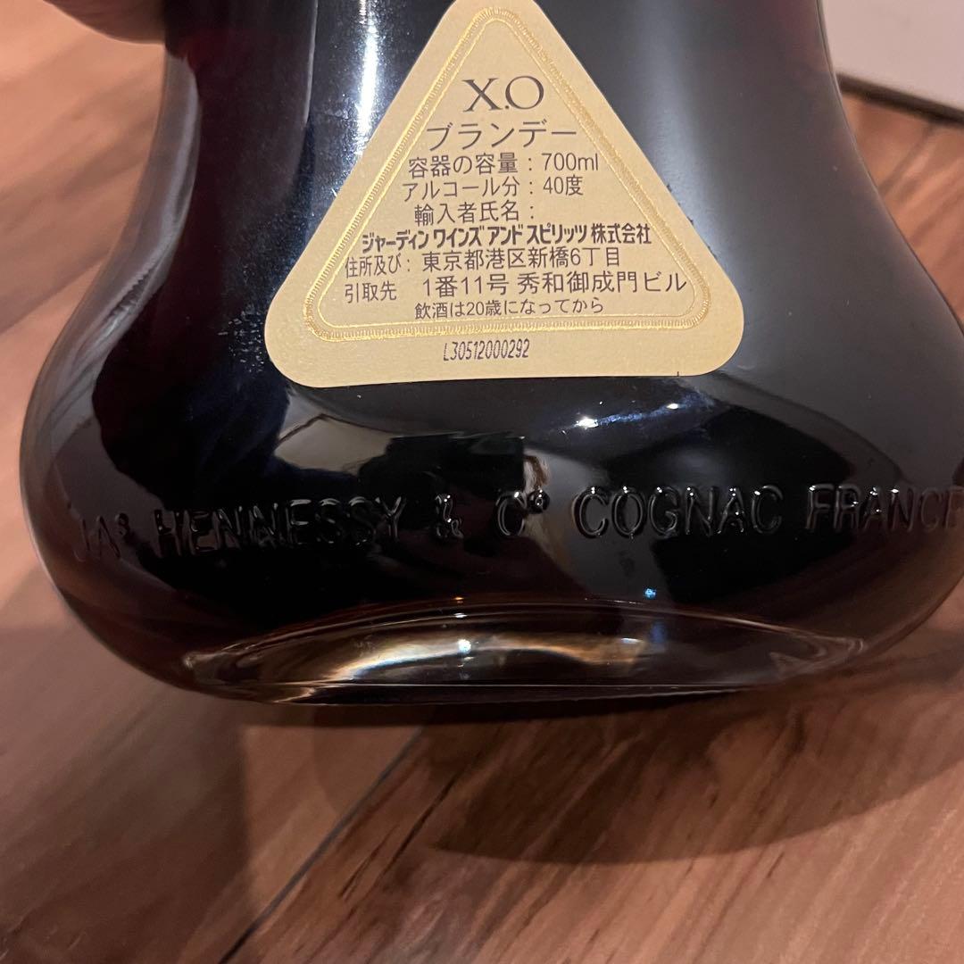 ヘネシー X.O ブランデー 金キャップ クリアボトル 700ml