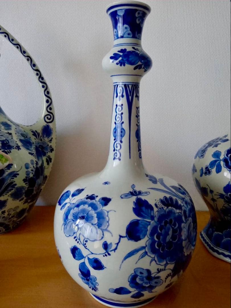 デルフト オランダ　壺　花瓶　美品