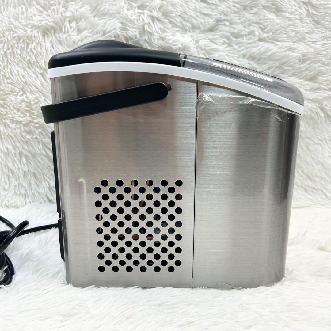 【未使用】【即冷え6分】高速製氷機 卓上 省スペース ステンレス 製氷機