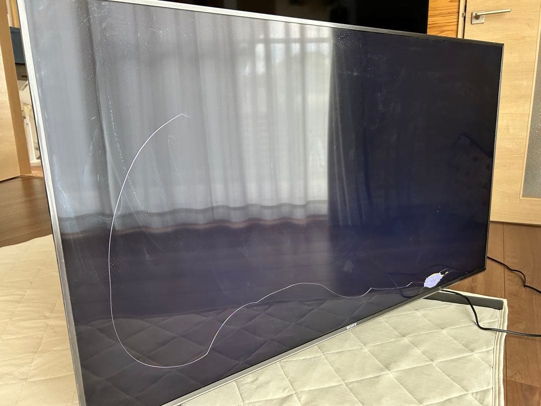 SONY 液晶テレビ 49インチ画面ひび割れあり ジャンク品