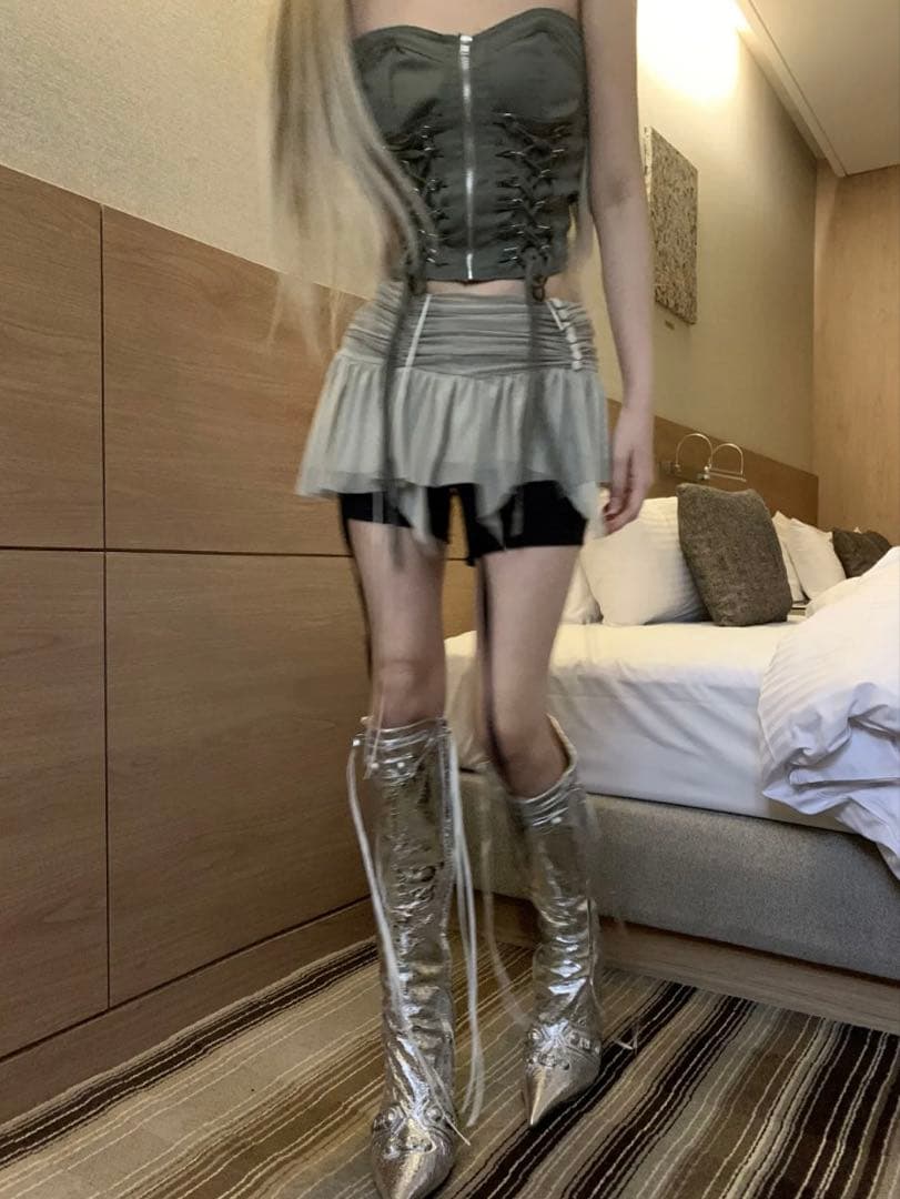 00s キャミソール スカート セット フェアリーグランジ suzen レース