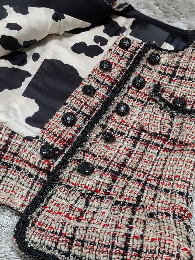 【未使用】sov.　ツイードジャケット&パンツ　セットアップ