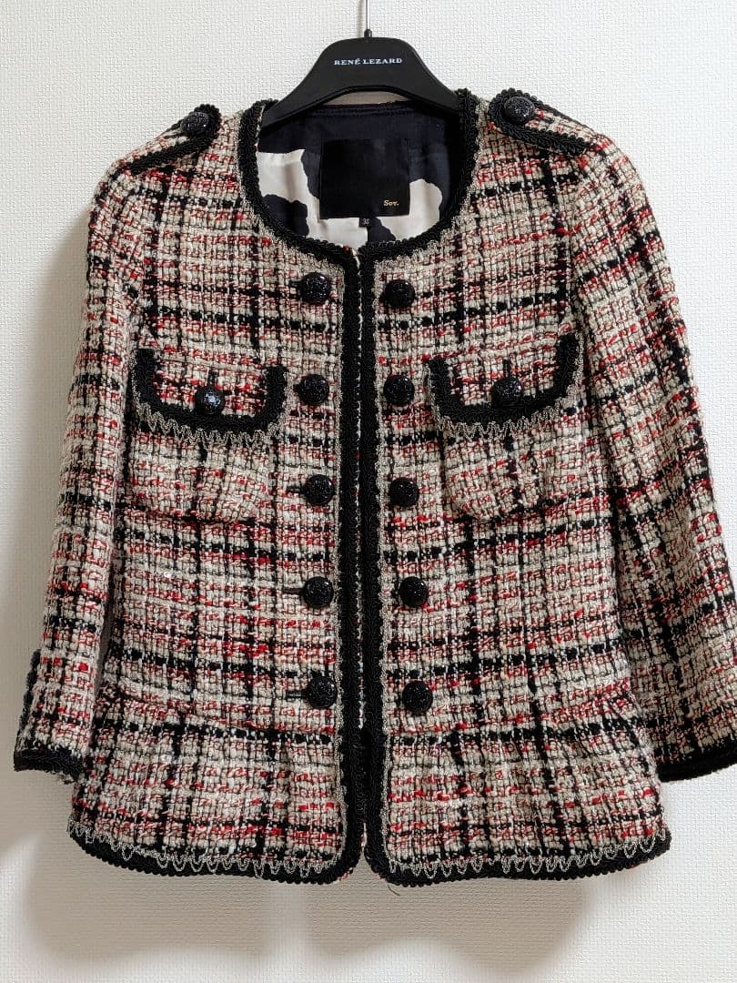 【未使用】sov.　ツイードジャケット&パンツ　セットアップ