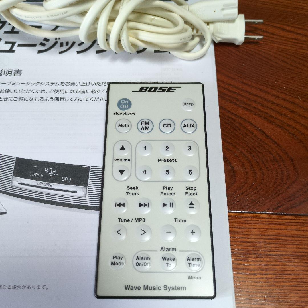Bose Wave Music System動作品純正大リモコン純正コード取説