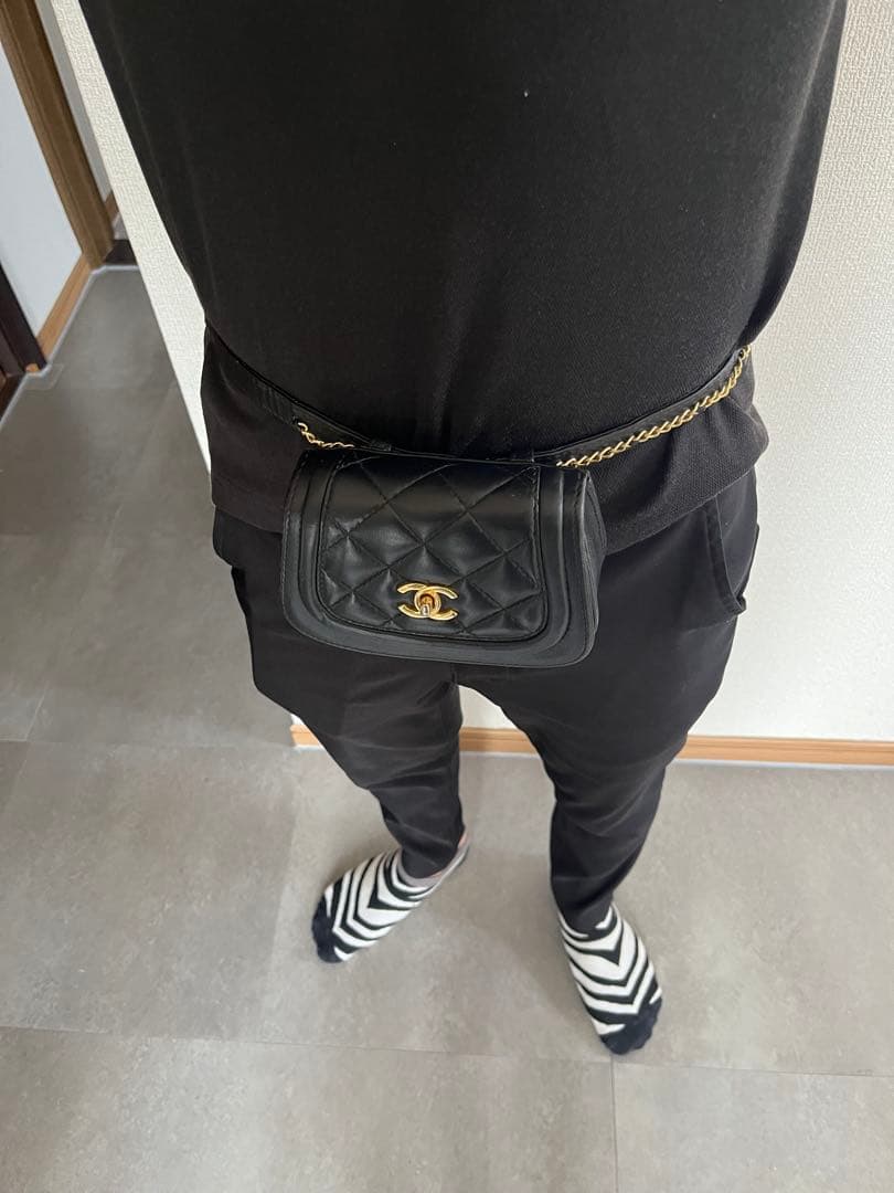 CHANEL キルティングボディバッグ　ウエストポーチ ヴィンテージ