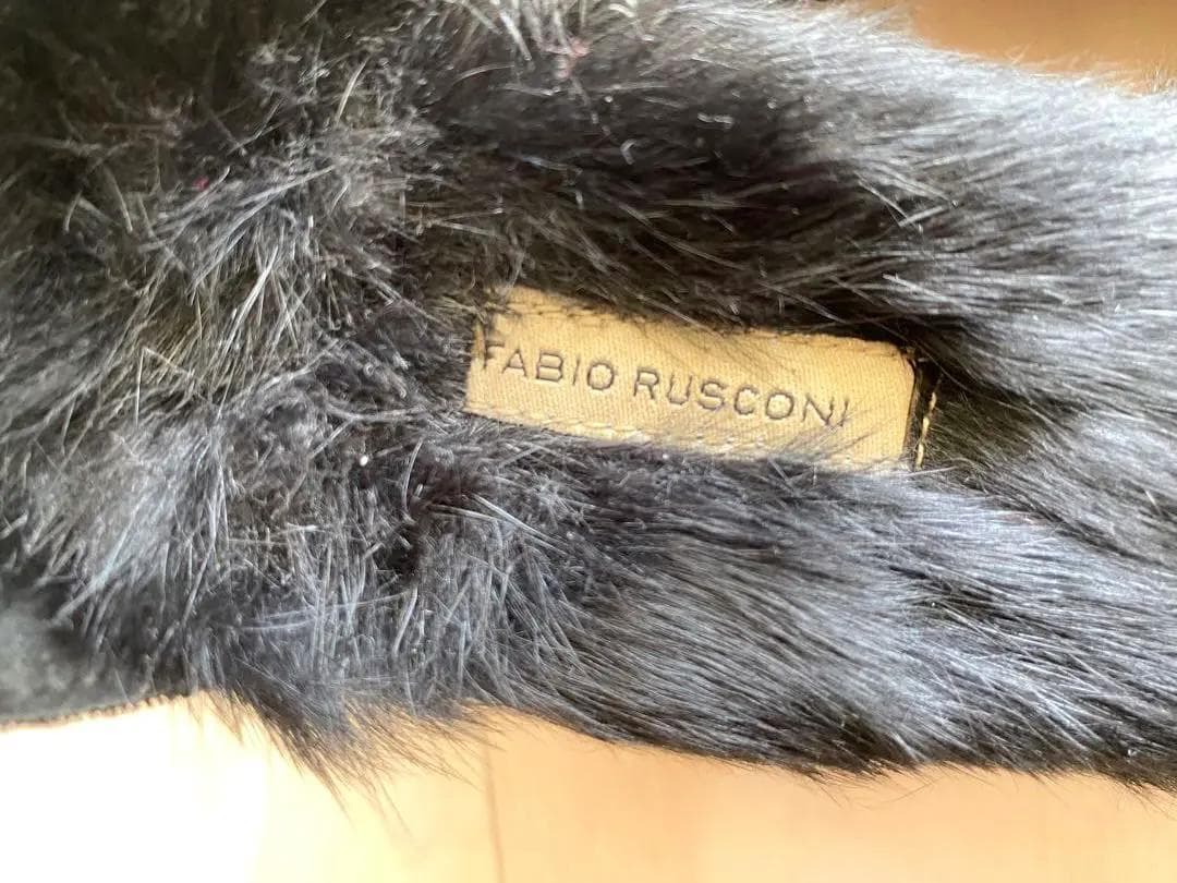 美品【ファビオルスコーニ 】ファー サンダル 35（22.5）