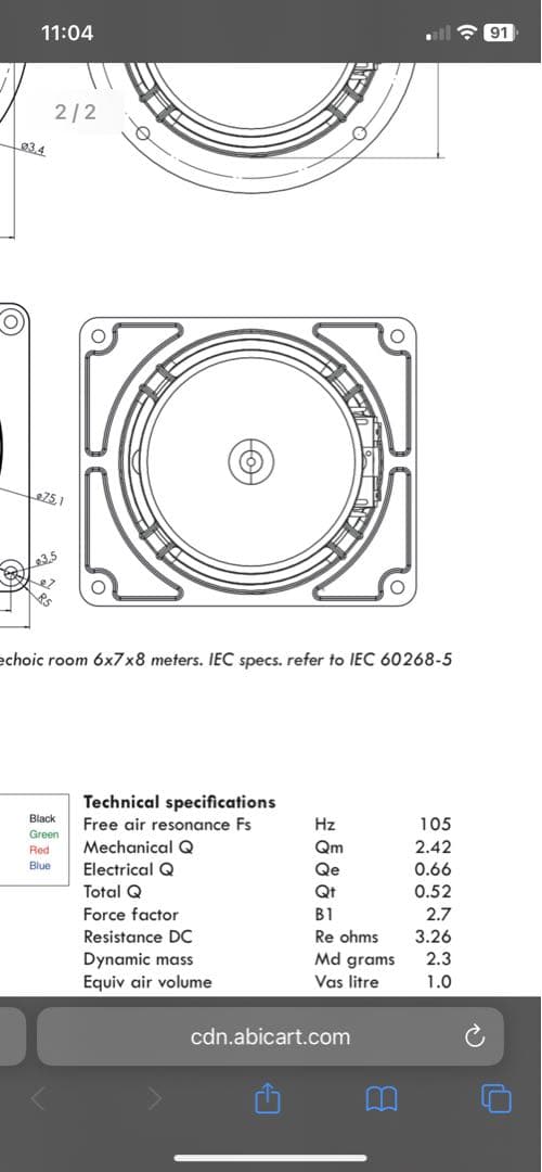 EAD 3インチフルレンジスピーカーユニット(ペア)