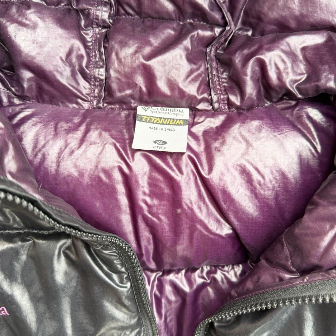 コロンビア ダウン アルパイン 短丈 パープル cityboy city テック