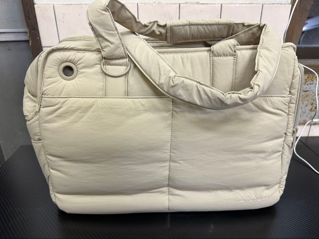 monchéri 犬 ペットキャリーバッグ S/ベージュ