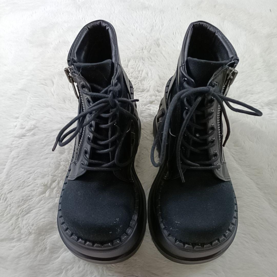 新品✨DEMONIA ウェッジソールブーツ 厚底スニーカー STOMP-10