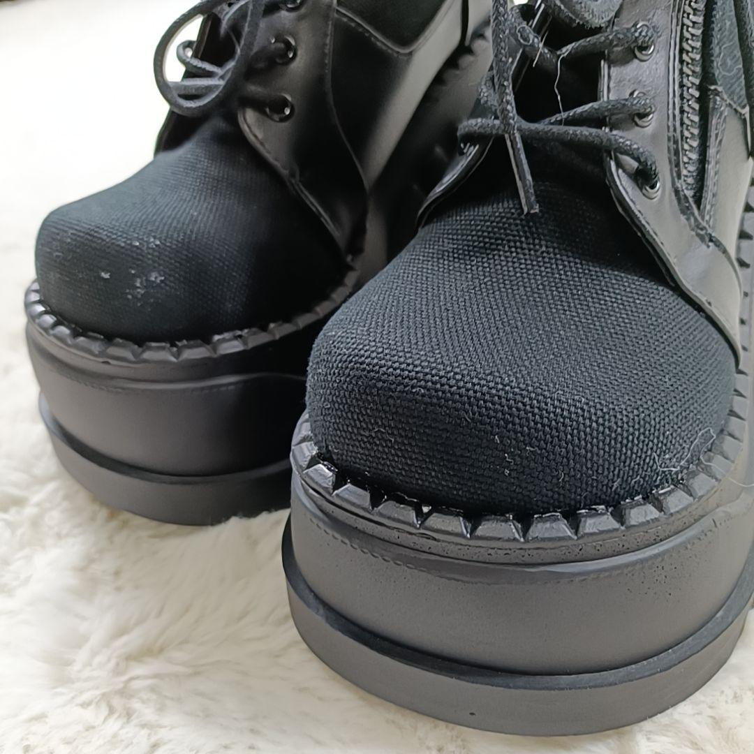 新品✨DEMONIA ウェッジソールブーツ 厚底スニーカー STOMP-10