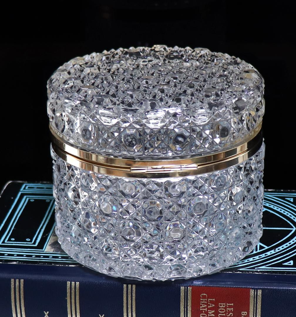オールド・バカラ レア型 1.1kg 大型 ディアマン・ピエーリー 丸型 宝石箱