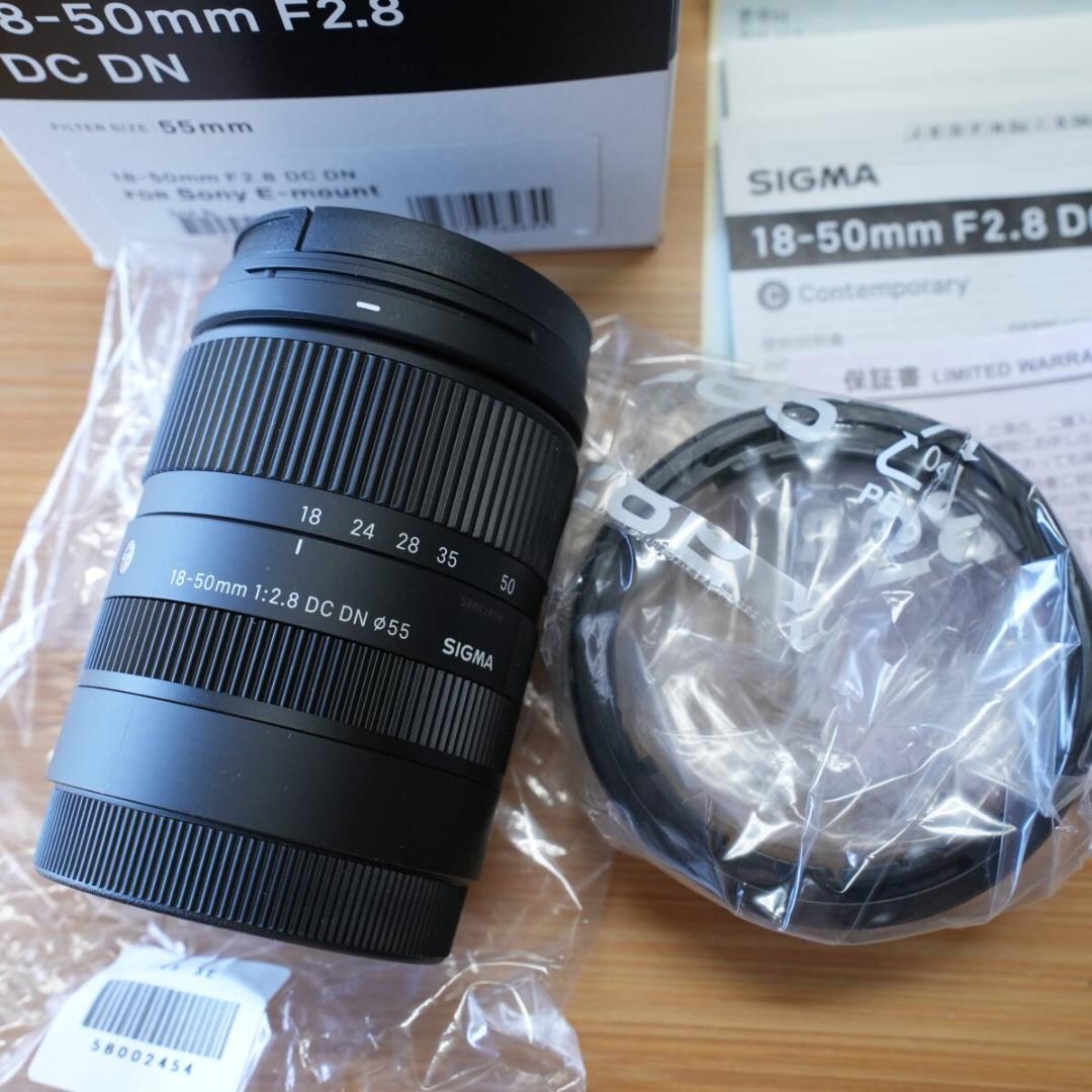 SIGMA シグマ 18-50mm F2.8 DC DN ソニーE美品使用僅か