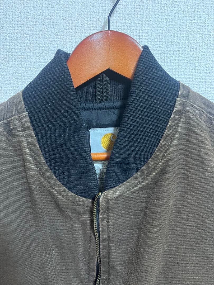 【美品】Carhartt カーハート ダックベスト ダークブラウン DKB
