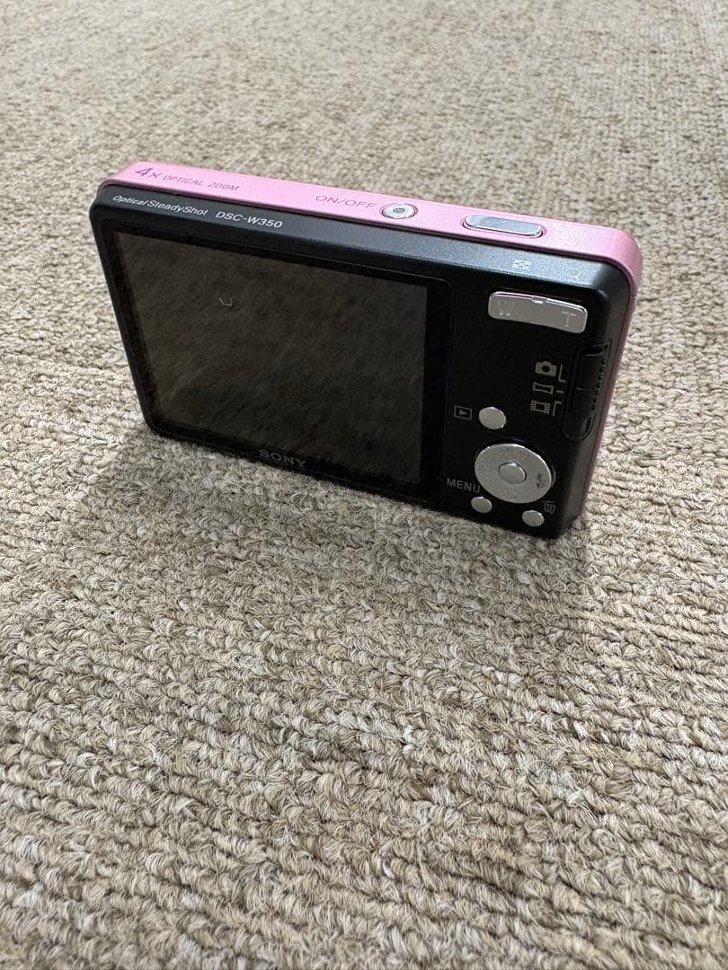 極美品 SONY Cyber-Shot DSC-W350 コンデジ ピンク 純正