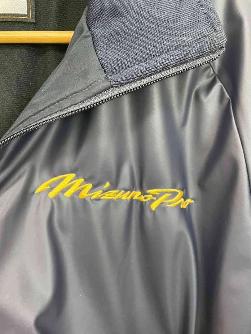 美品　ミズノプロ　グラウンドコート　Oサイズ　ネイビー