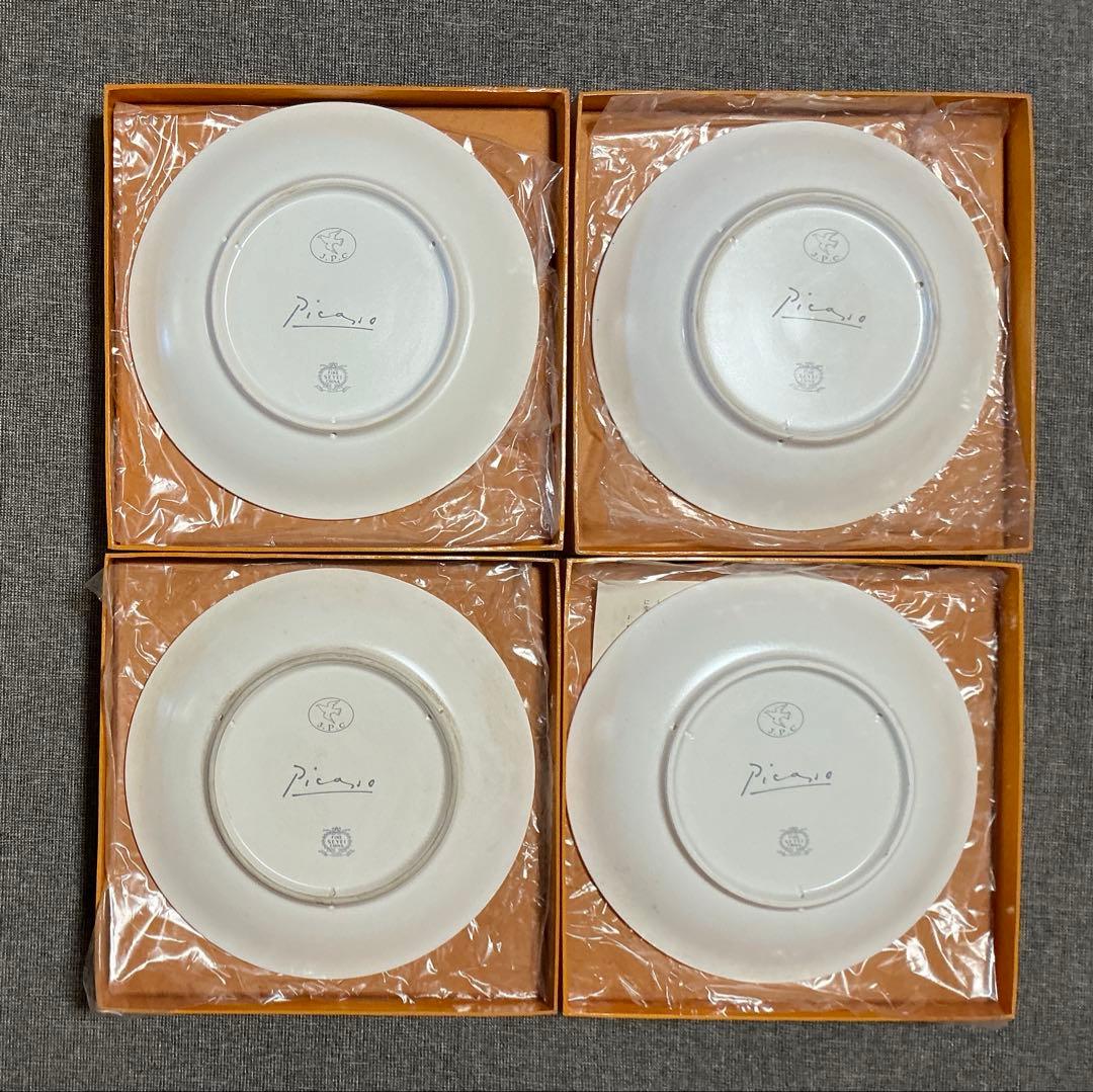 ピカソ絵皿 4枚 24cm
