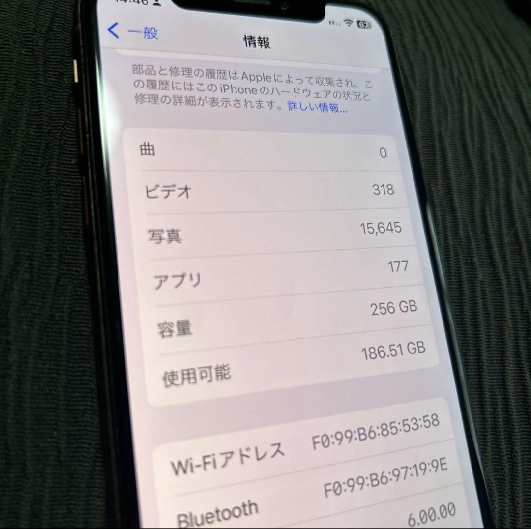 八　ジャンク品　iPhone Xs 256GB ゴールド　SIMフリー