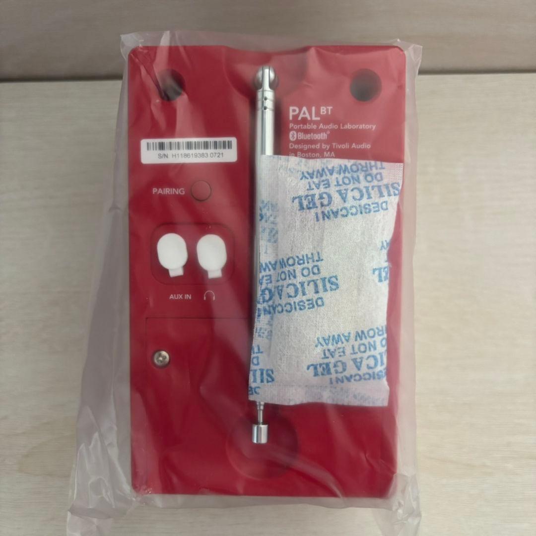Tivoli Audio PAL BT レッド Bluetooth ラジオ