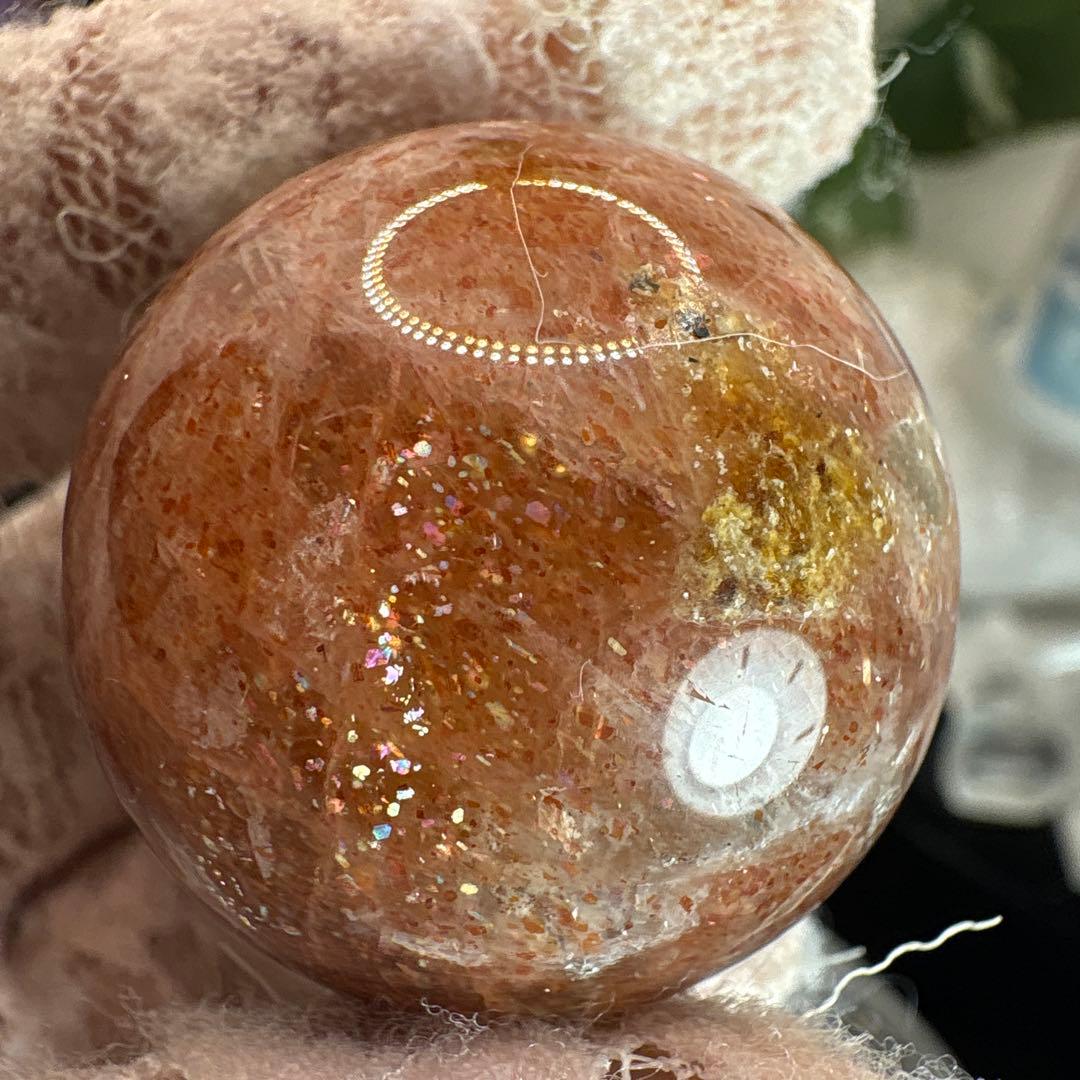 アルーシャサンストーン♡トルマリン♡スモーキー共生スフィアNo.2218