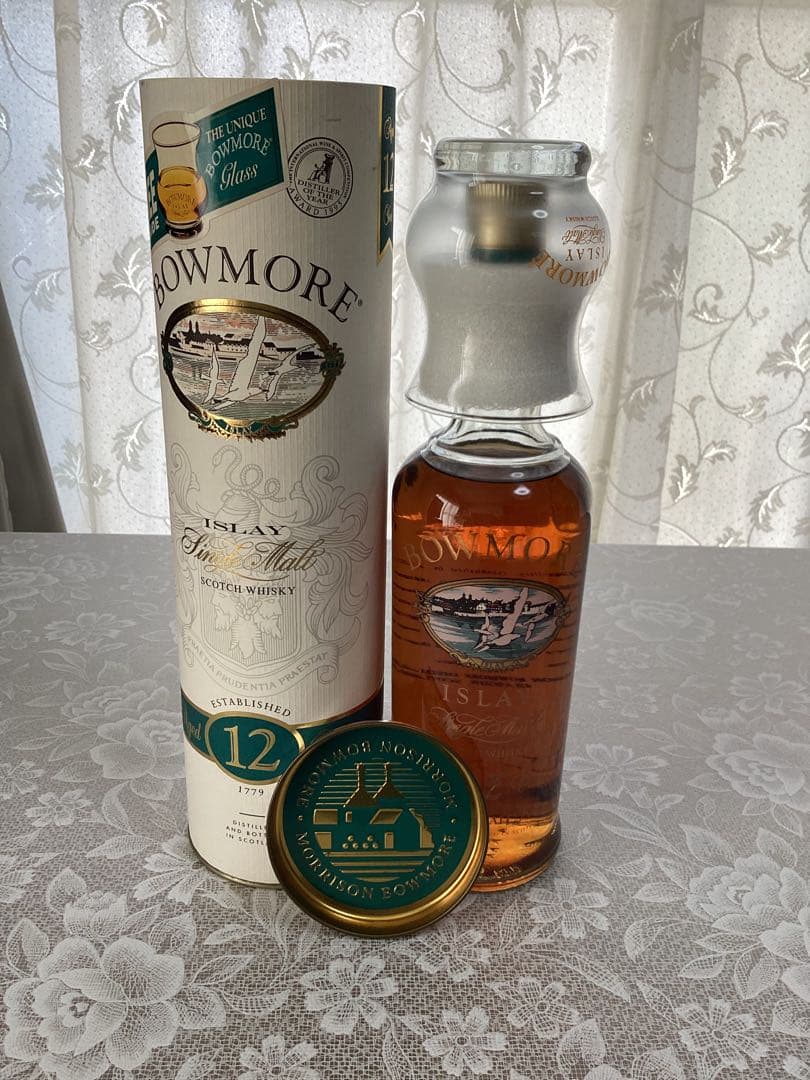 BOWMORE 12年 カモメラベル　グラス付き