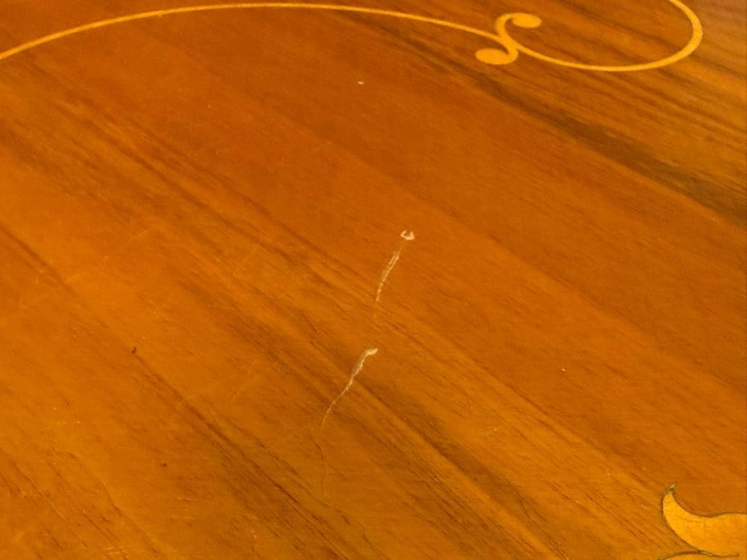 希少　象嵌　丸テーブル　センターテーブル　ラウンドテーブル　クラシック　RZ